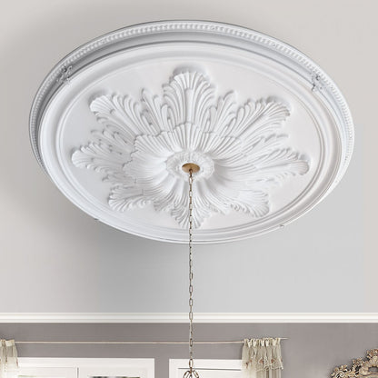 Grand Acanthus Round Ceiling Medallion 65 Inch Diameter