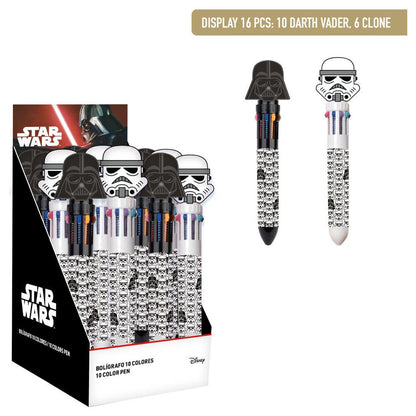 Star Wars assorted coloured pen