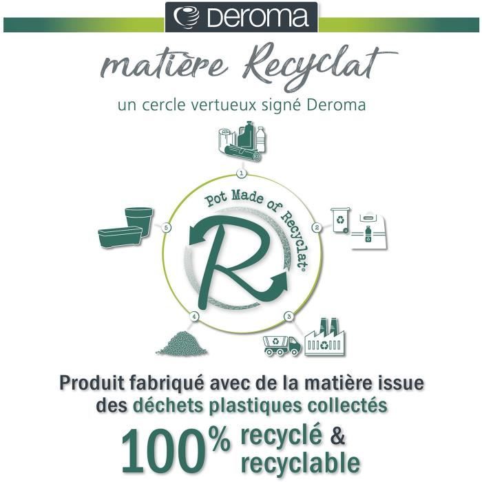 Flower pot - DEROMA - Vaso Save R - 58L - 48cm - Dark grey