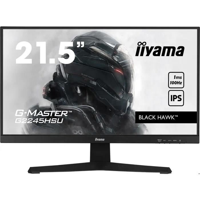 PC screen - IIYAMA - G2245HSU-B2 - 22.5 FHD - IPS - 100Hz - 1ms - HDMI/DP/USB HUB - Black