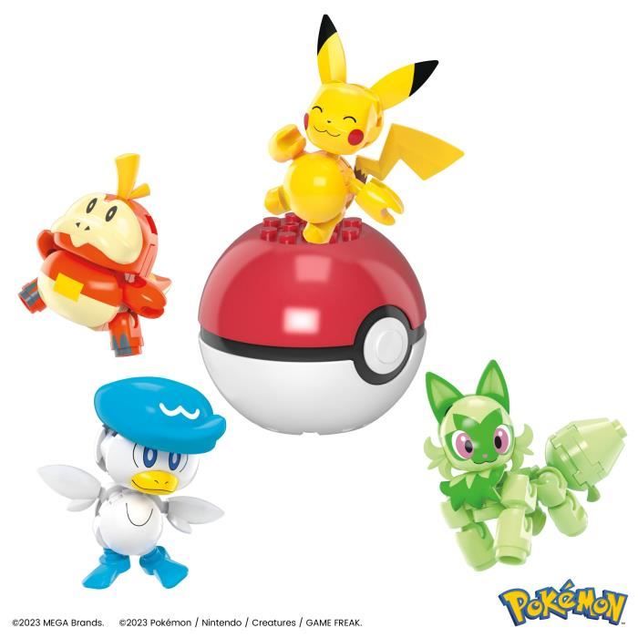 MEGA-Pokémon-Construction box 4 figurines and 1 Poké Ball (79 pcs) HPX92