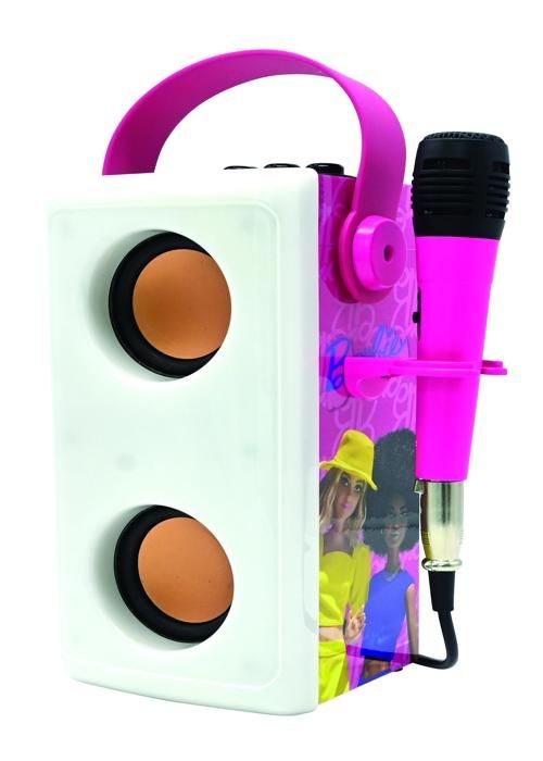 Barbie Powerful Light-Up Bluetooth Speaker with Mic