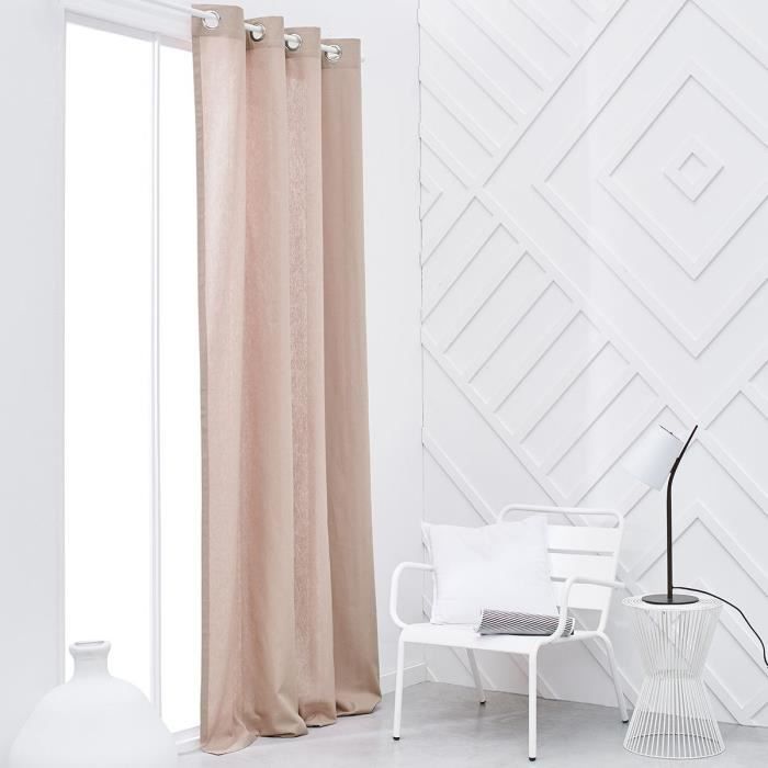 TODAY eyelet curtain - 140x240cm - 100% Cotton - Pink