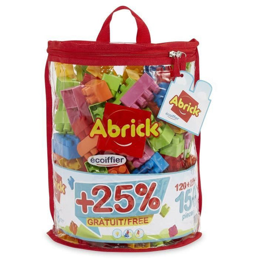 Ecoiffier - Abrick Collection - Construction game - 18 months - 150 brick bag
