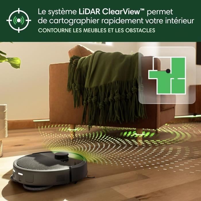Robot Vacuum Cleaner - iRobot Roomba Plus 405 - Black - IoT Compatible - Programmable Cleaning