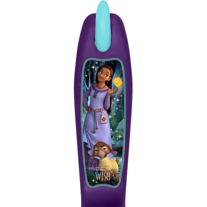 3 Wheel Scooter - DISNEY - WISH - Height adjustable - Large non-slip deck - Anti-pinch handles