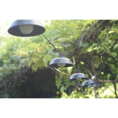 Solar garland - Luna - 5 m - Black - 10 bulbs - 50 lumens - USB rechargeable