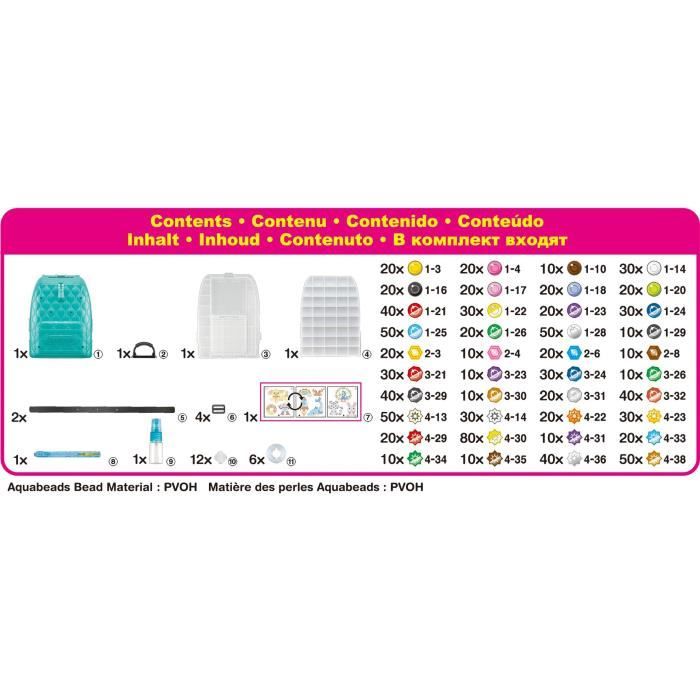 Ironing bead game - AQUABEADS - 31993 - The creative DX backpack