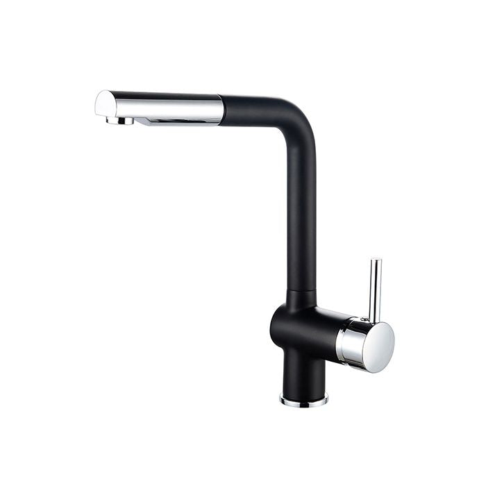 ROUSSEAU Kitchen mixer tap Matsouko - With hand shower - Chrome gray and black