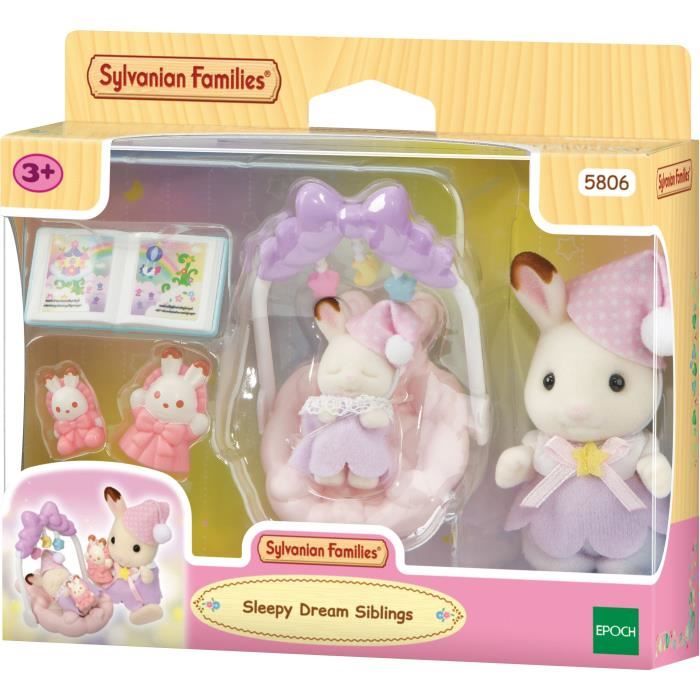 Chocolate Rabbit Sisters Bedtime - SYLVANIAN FAMILIES - 5806