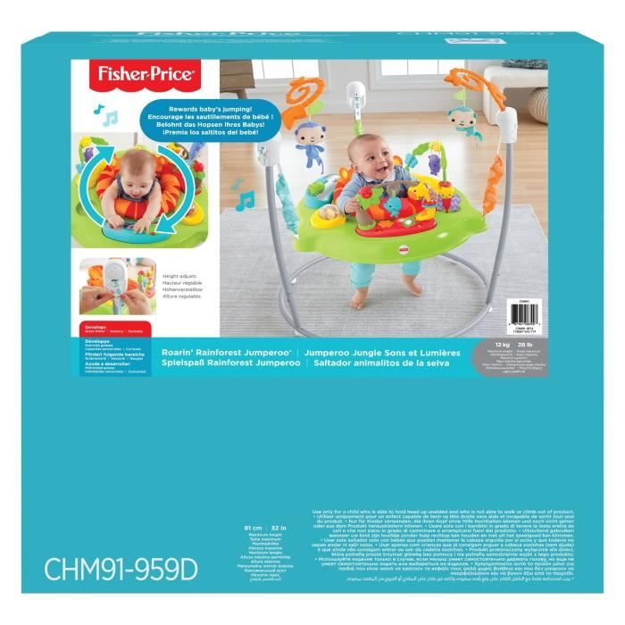 FISHER-PRICE - Jumperoo Jumper Jungle - Sounds & Lights