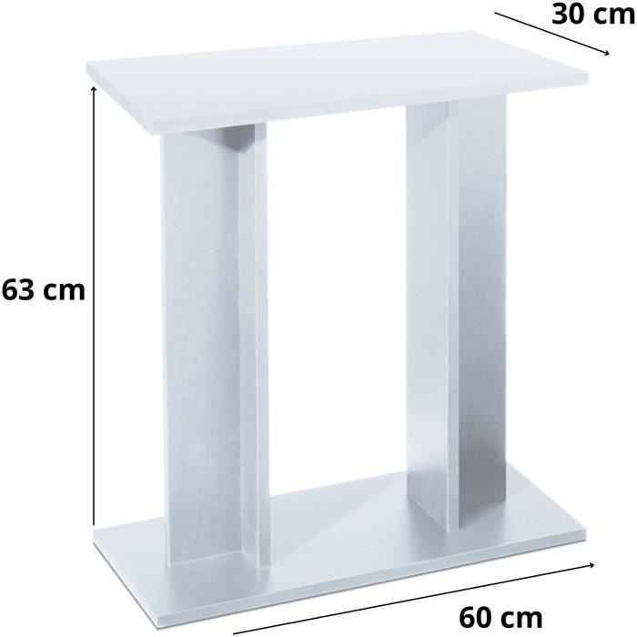 Aqua Table - Aqua - Table 60 - White - Easy assembly - Modern design