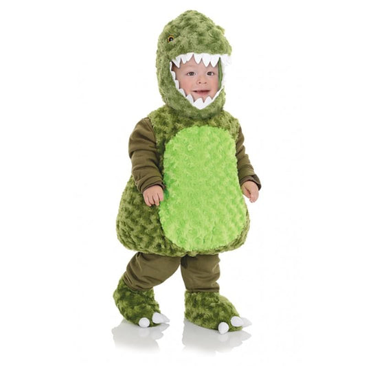 Belly Babies T-Rex Green Dinosaur Toddler Costume XL 4-7