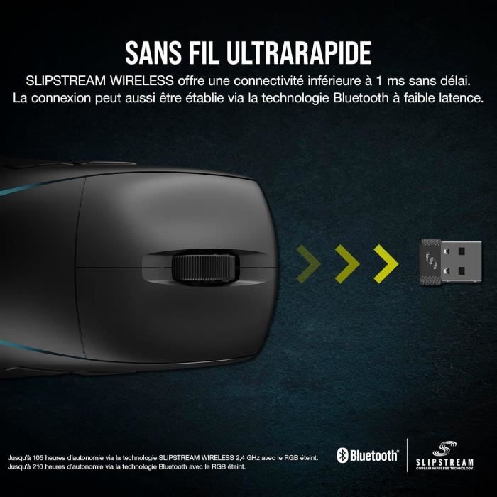 Wireless Gaming Mouse - CORSAIR - M75 Wireless - Ambidextrous, RGB