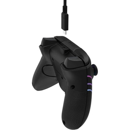 Gamepad - PDP - Afterglow Wave - Wired - Black - Customizable LED lighting