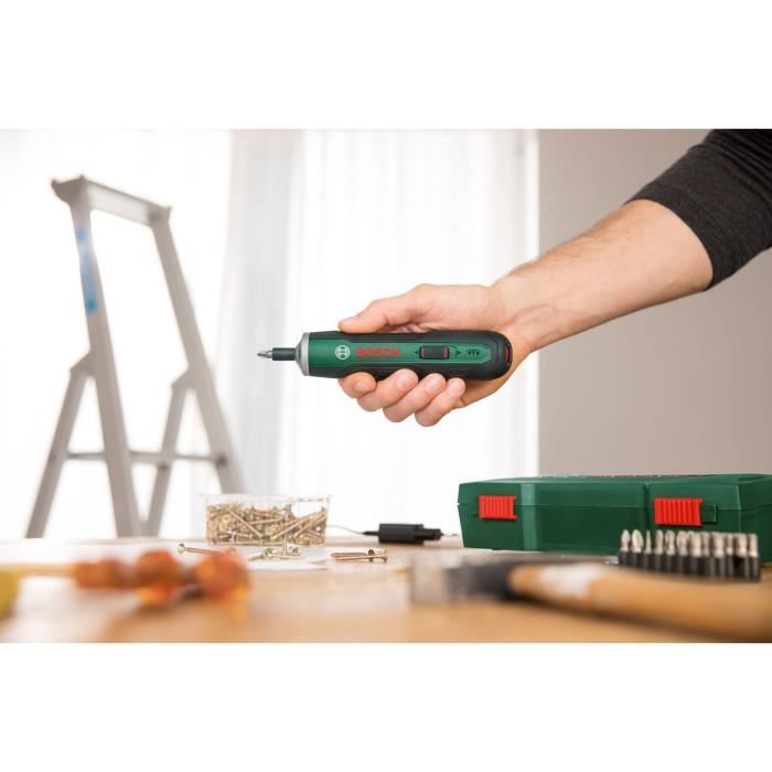 BOSCH PushDrive Cordless Screwdriver - Lithium Ion Battery