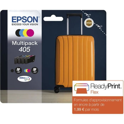 Pack of 4 Ink cartridges - 405 Ultra Ink - EPSON - WorkForce WF-7830, 7835, 7840, WorkForce Pro WF-3820, 3825, 4820, 4825, 4830