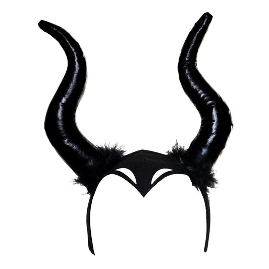 Evil Queen Headband with Attached Horns Adult Costume Accessory
