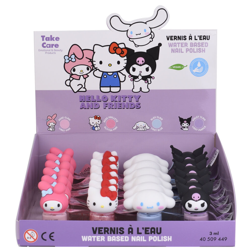 Hello Kitty and Friends assorted Water-based nail polish