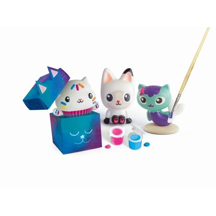 Clementoni - Gabby and the Magic House plaster creations - Multi-activity box (sculpture, paintings, etc.) - From 7 years old