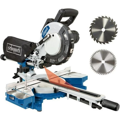 SCHEPPACH 216mm Radial Tab saw + 2nd blades (48 teeth and 60 teeth) - HM216