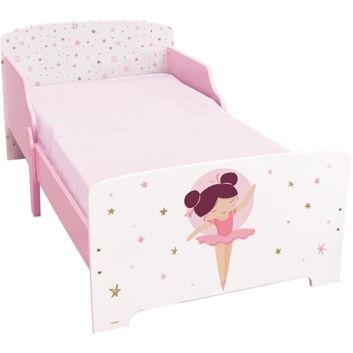 Bed with slatted box spring - ballerina dancer - fun house - 140 x 70 cm