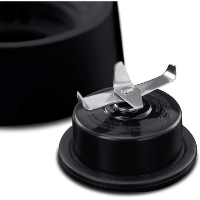 Blender - RUSSELL HOBBS - Matte Black 24722-56 - 650 W - Matte black - 1.5 L glass bowl - 2 speeds + pulse