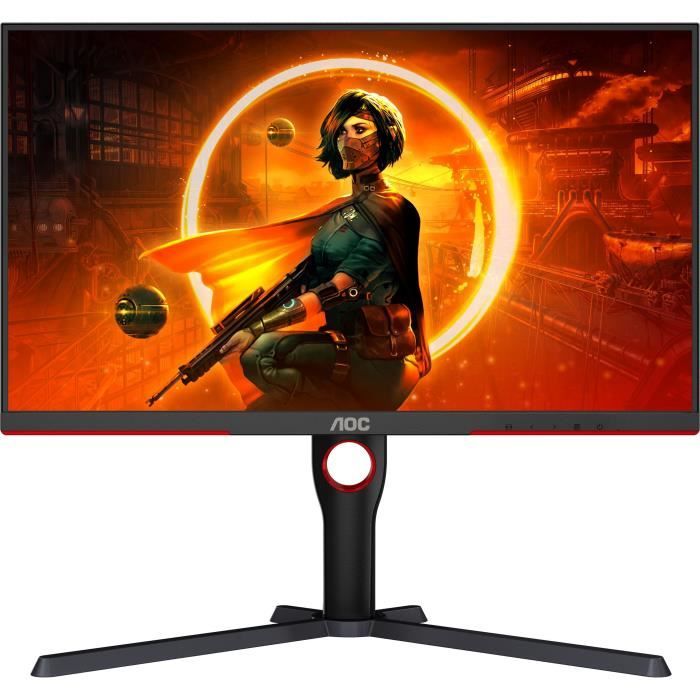 PC Monitor - AOC - Q27G3XMN - 27 QHD - MiniLED - 180Hz - 1ms - Height Adjustable - 2 HDMI 1 DP - Adaptive Sync - Black