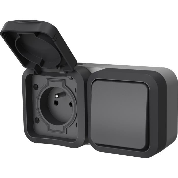 Double socket - QUARX - Aqua Pro - Outdoor, vertical, IP55, 250V, 16A