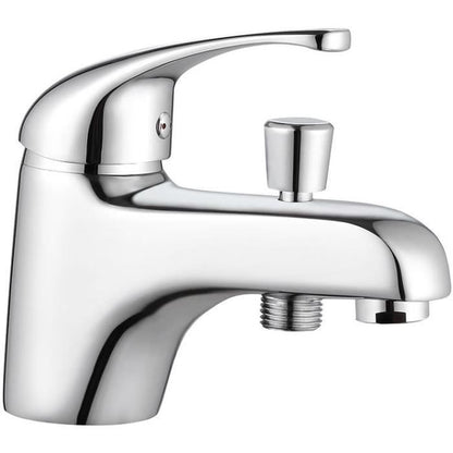 ROUSSEAU CARDIFF single-hole chrome bath shower mixer - Water saving - Glossy finish