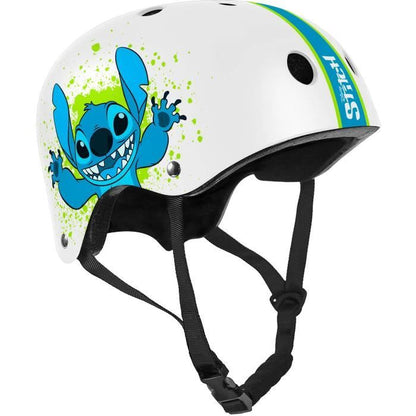 Skate helmet - DISNEY - STITCH - Adjustable head circumference 53/57cm - Internal ventilation and foam for greater comfort