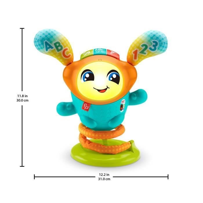 Fisher Price - DJ The Danseur robot has bounced - Wake -up toy 1st age - 9 months and more
