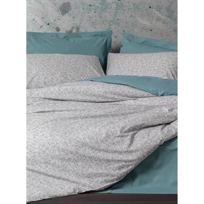 Bedding set - 1 duvet cover 220 x 240 cm + 2 pillowcases 60 x 60 cm - 100% cotton - Mint