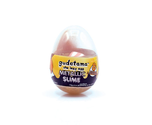 Gudetama The Lazy Egg Metallic Slime & Mini Figure | Orange