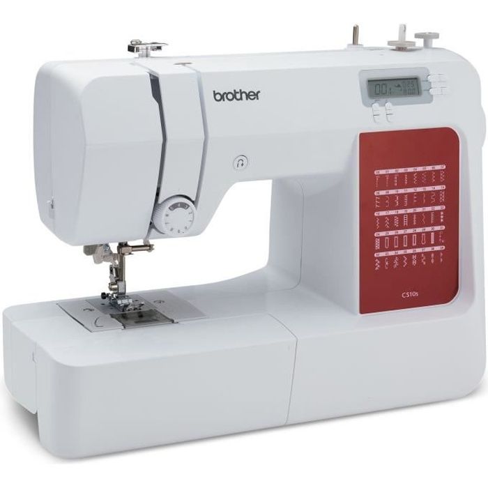 BROTHER - CS10s - Electronic sewing machine - 40 stitches - Needle threading system - LCD display - White