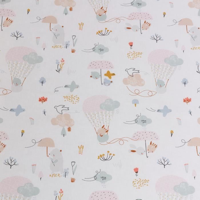 Balloons nomadic mattress - 120 x 60 x 4 cm - White - TINEO