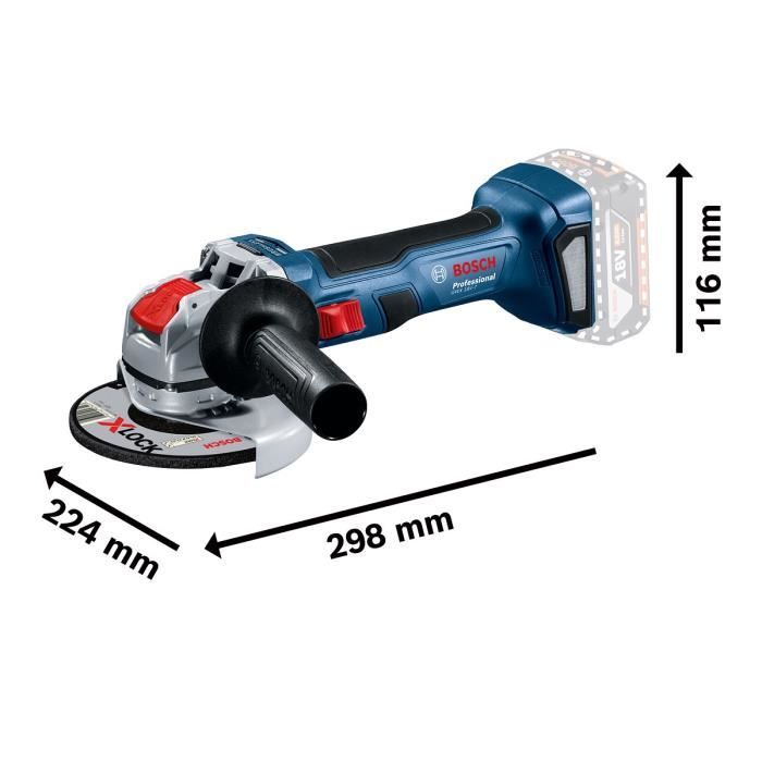 BOSCH PROFESSIONAL GWX 18V-7 Solo L-Boxx grinder