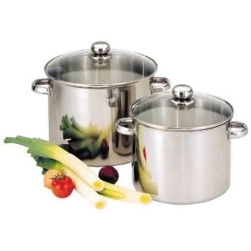 BAUMALU Catering stainless steel + glass lid - 28 cm