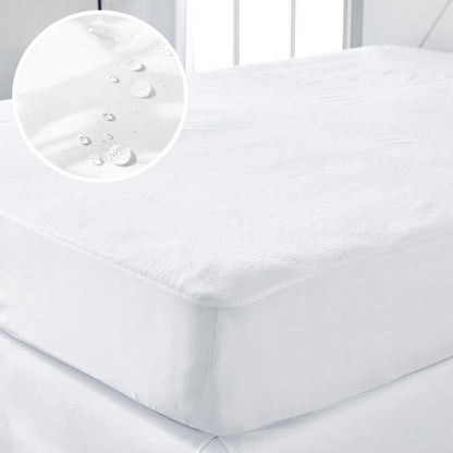 Waterproof mattress protector - TODAY - Essential - 140x190 cm - White - Synthetic