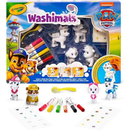 Washimals - My coloring animals - CRAYOLA - 4 Paw Patrol animals - Ages 3 and up