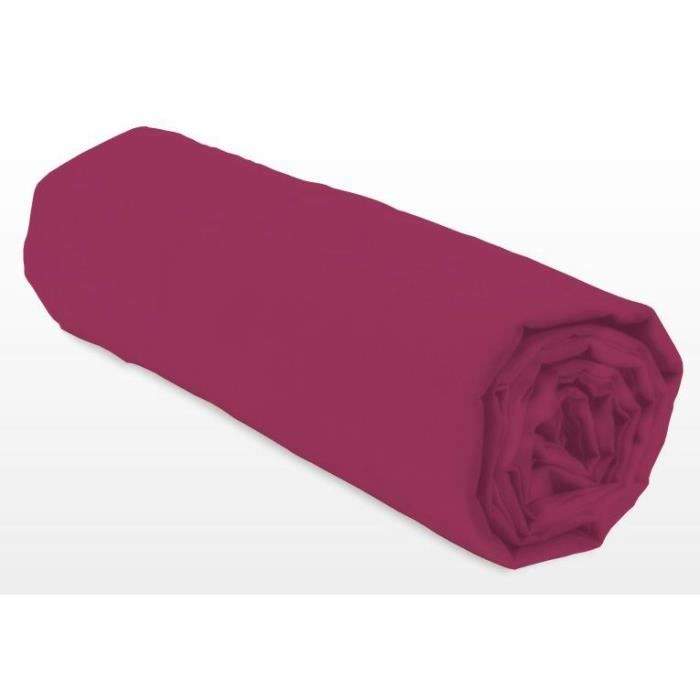 Fitted sheet - LOVELY HOME - LH71614 - 180x200+25 cm - Fuchsia