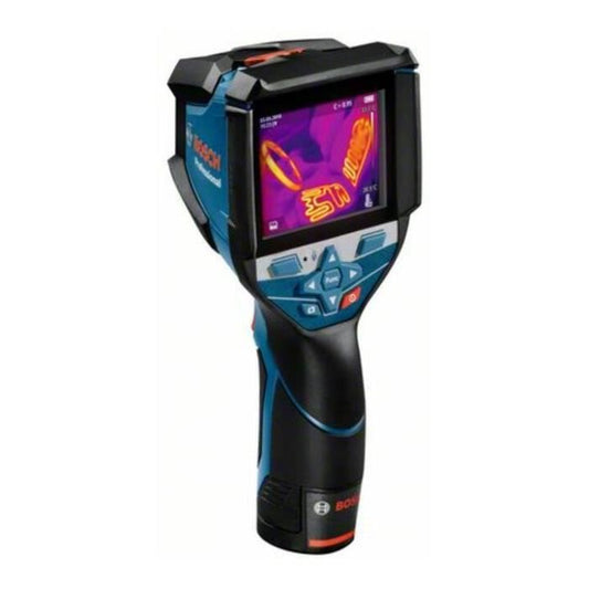 Bosch Professional GTC 600 C thermal imaging camera with 12V 2.0Ah battery, quick charger, USB-C cable, shim, in L-Boxx - 0601083500