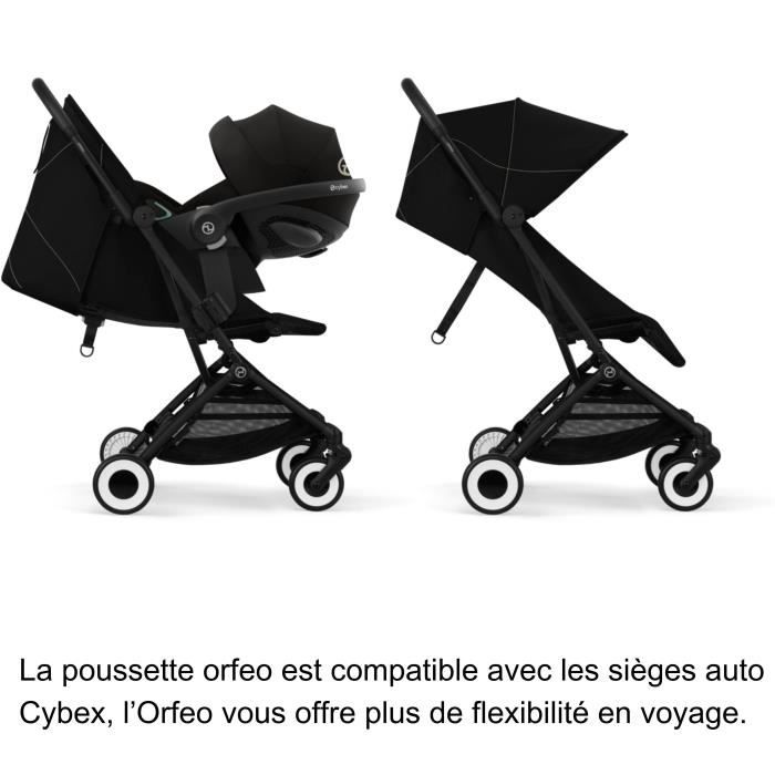 CYBEX - Ultra-compact and comfortable stroller - ORFEO - 4 wheels - Magic Black
