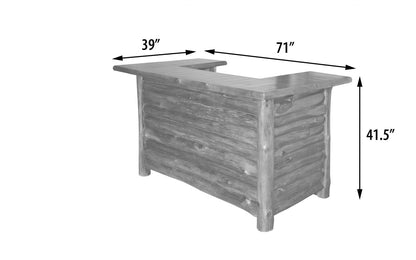 KC Adirondack Teak Bar