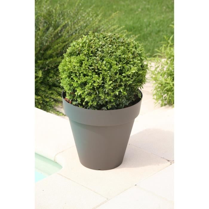 Riviera SOLEILLA FLOWER POT - ROUND - Ø 39.2 x 35.8 cm -glittergris
