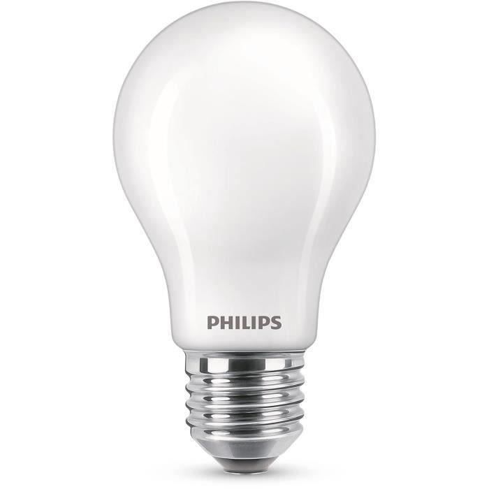 Philips LED Equivalent 75W E27 Cold White Non -Dimmable, Glass, Lot of 2