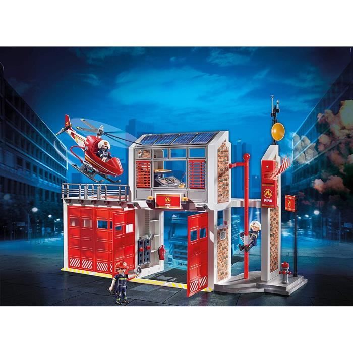 PLAYMOBIL 9462 - City Action - Fire Station with Helicopter - New in 2019