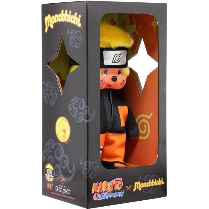 Bandai - Monchhichi - Monchhichi Naruto Shippuden plush toy - 20 cm soft plush toy for children and adults - SE241088