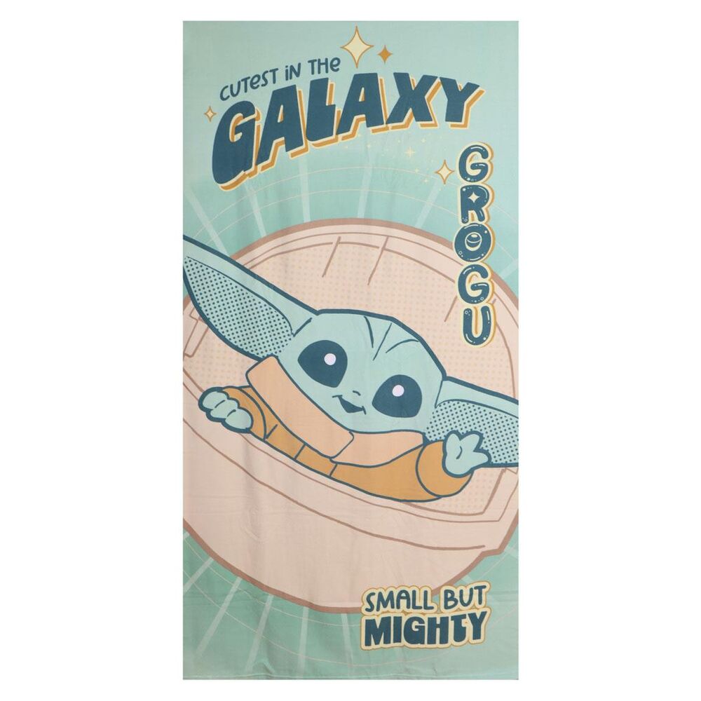 Star Wars The Mandalorian Grogu microfibre beach towel