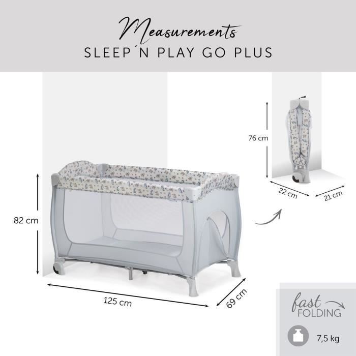 DISNEY Travel cot Sleep N Play Go Plus Exploring a Classic